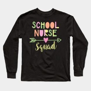 School Nurse Squad Long Sleeve T-Shirt